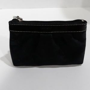 Coach Factory Signature Black Wristlet Handbag